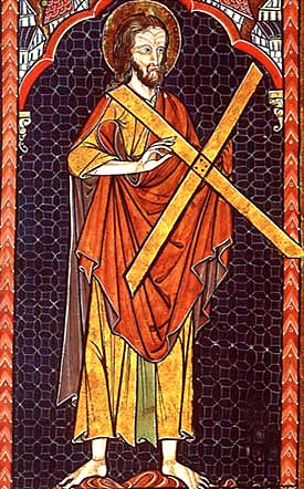 St. Andrew with his cross